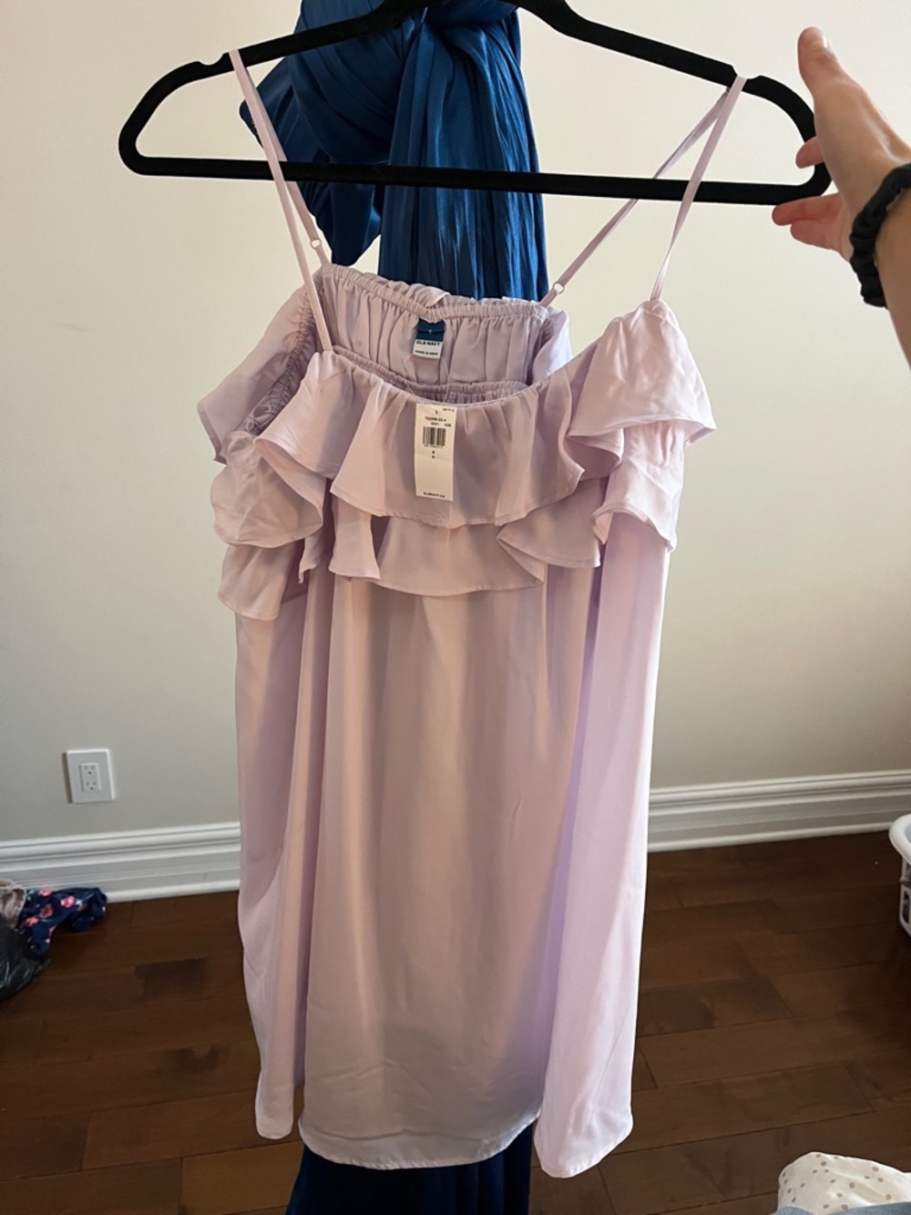 Pretty Lavender Ruffle Spaghetti Strap Dress NWT